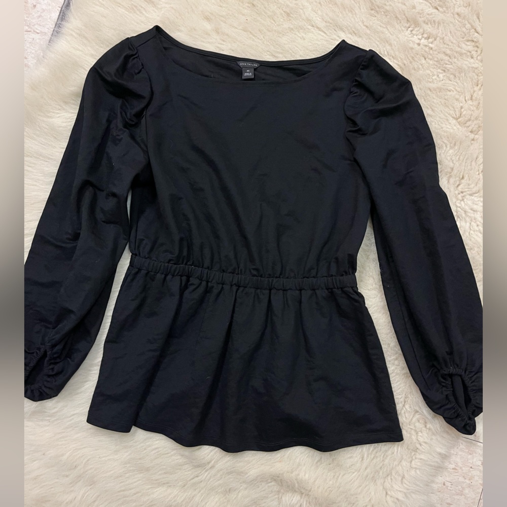 Ann Taylor Smocked Waist Top Size XS